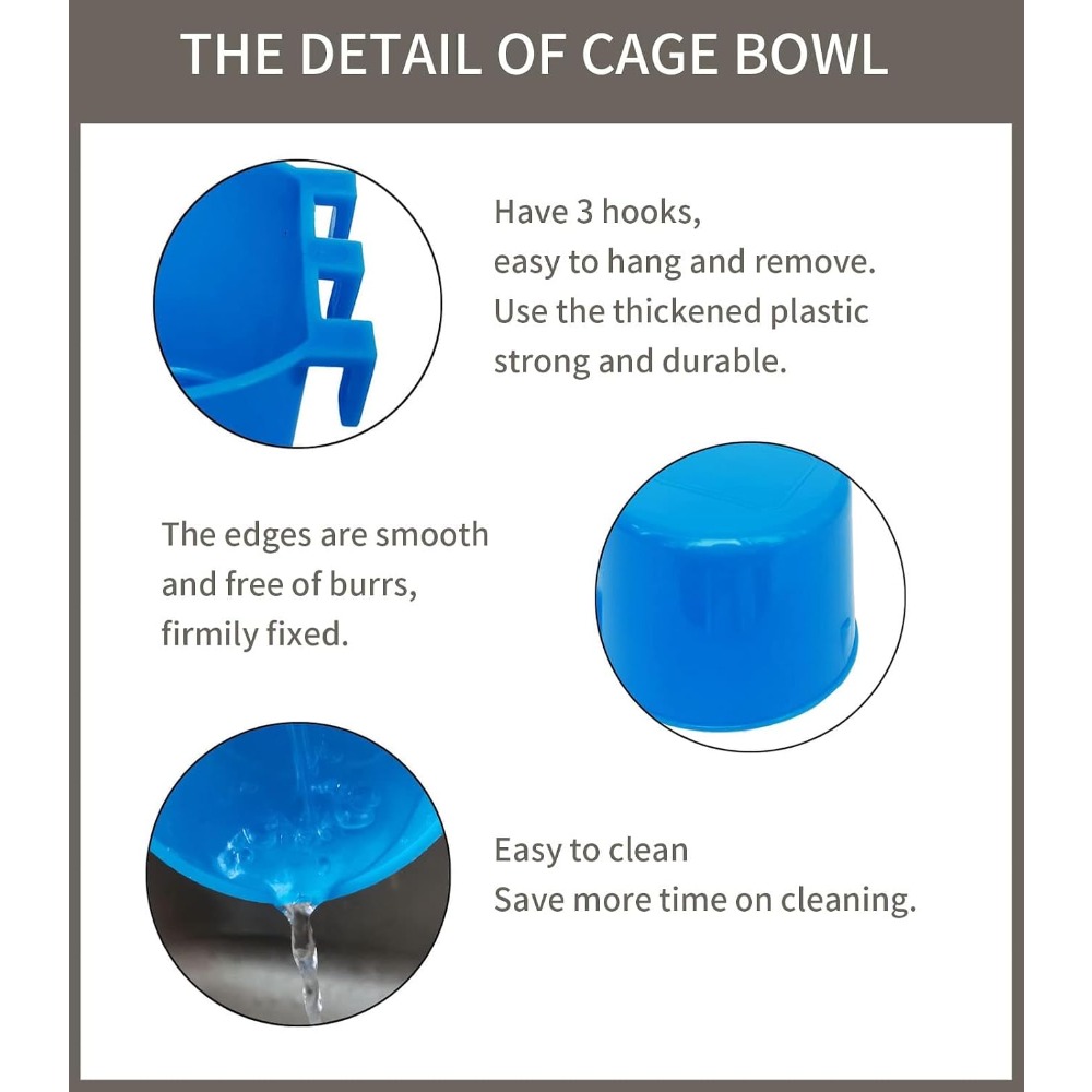 Hot Selling 10 Pack Cage Cups  - Rabbit Cage Wire avaliação e preço
