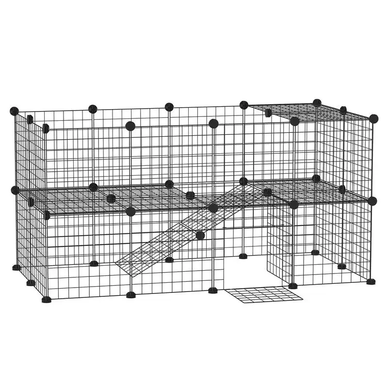 PawHut 36 Panels Small Animal  - Rabbit Cage Wire avaliação e preço