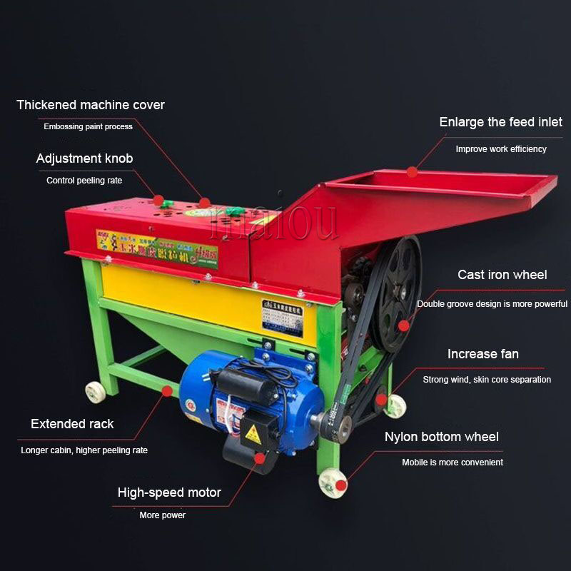 High Quality Rice Wheat Corn M - Rice Thresher Machine avaliação e preço