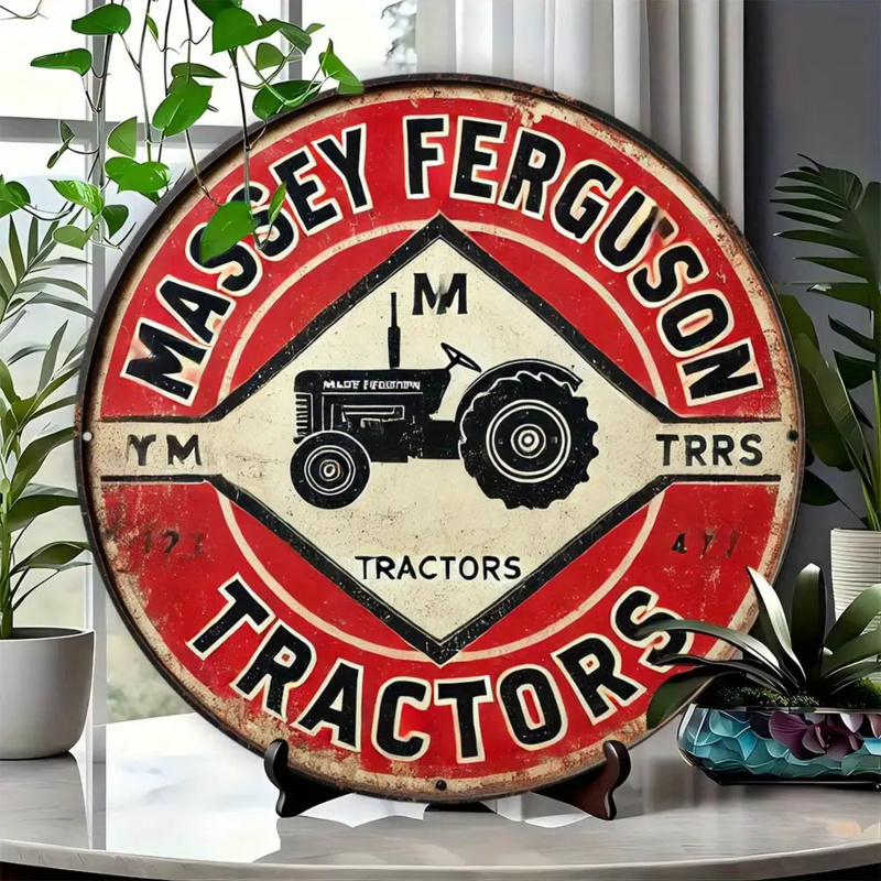 Vintage Massey Ferguson Tracto - Farming Agriculture Logo avaliação e preço