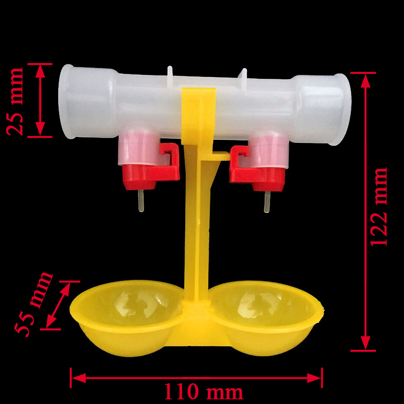 Chicken waterer double nipple  - Chicken Nipple Drinker avaliação e preço
