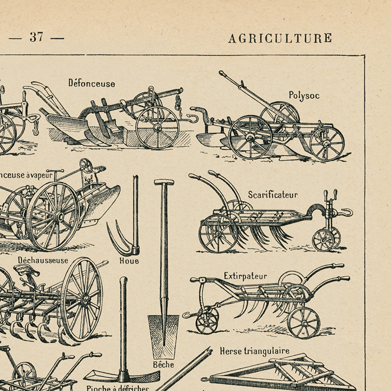 Farming Equipment Agricultural - Agriculture Farming Poster avaliação e preço