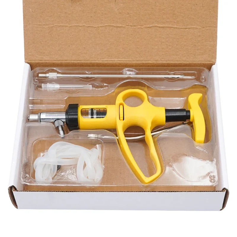 1 Pc 5/10 ml Animal Continuous - Veterinary Syringe Gun avaliação e preço