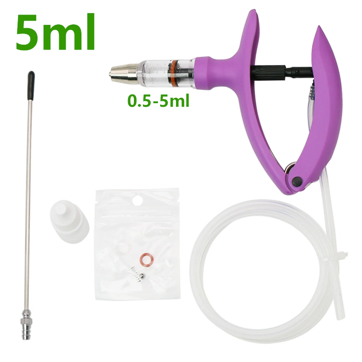 1 Pc 2ml / 5ml Animal Continuo - Veterinary Syringe Gun avaliação e preço