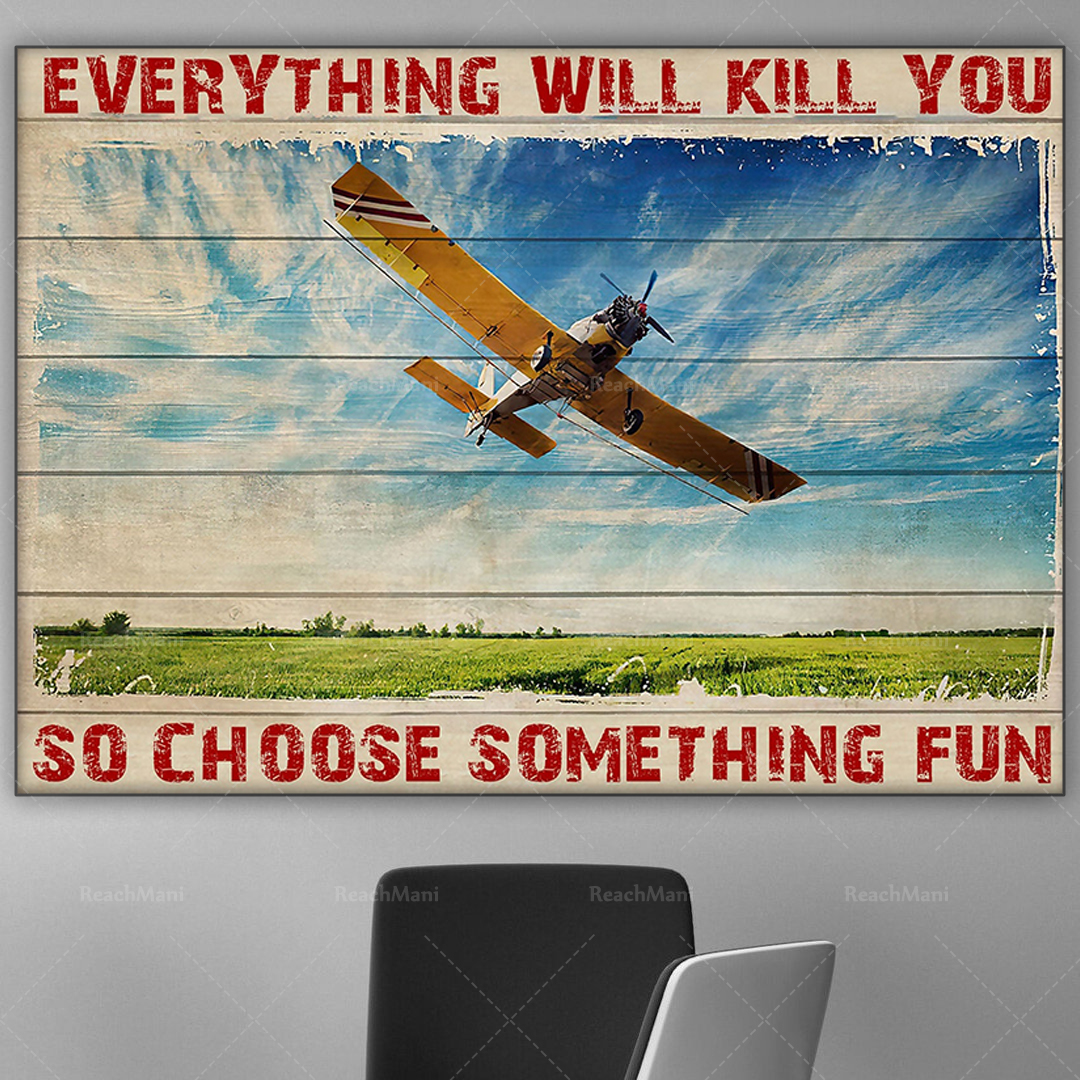 Farming aircraft crop duster p - Agriculture Farming Poster avaliação e preço
