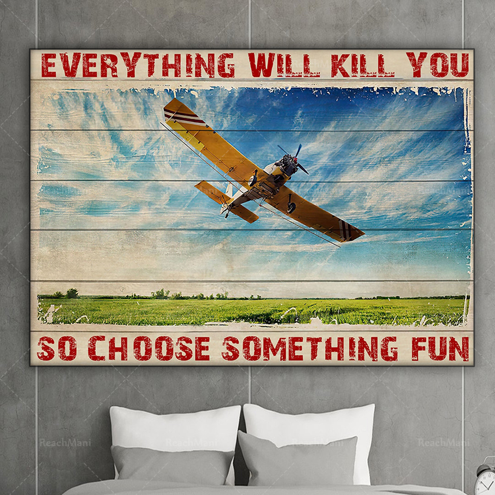 Farming aircraft crop duster p - Agriculture Farming Poster avaliação e preço
