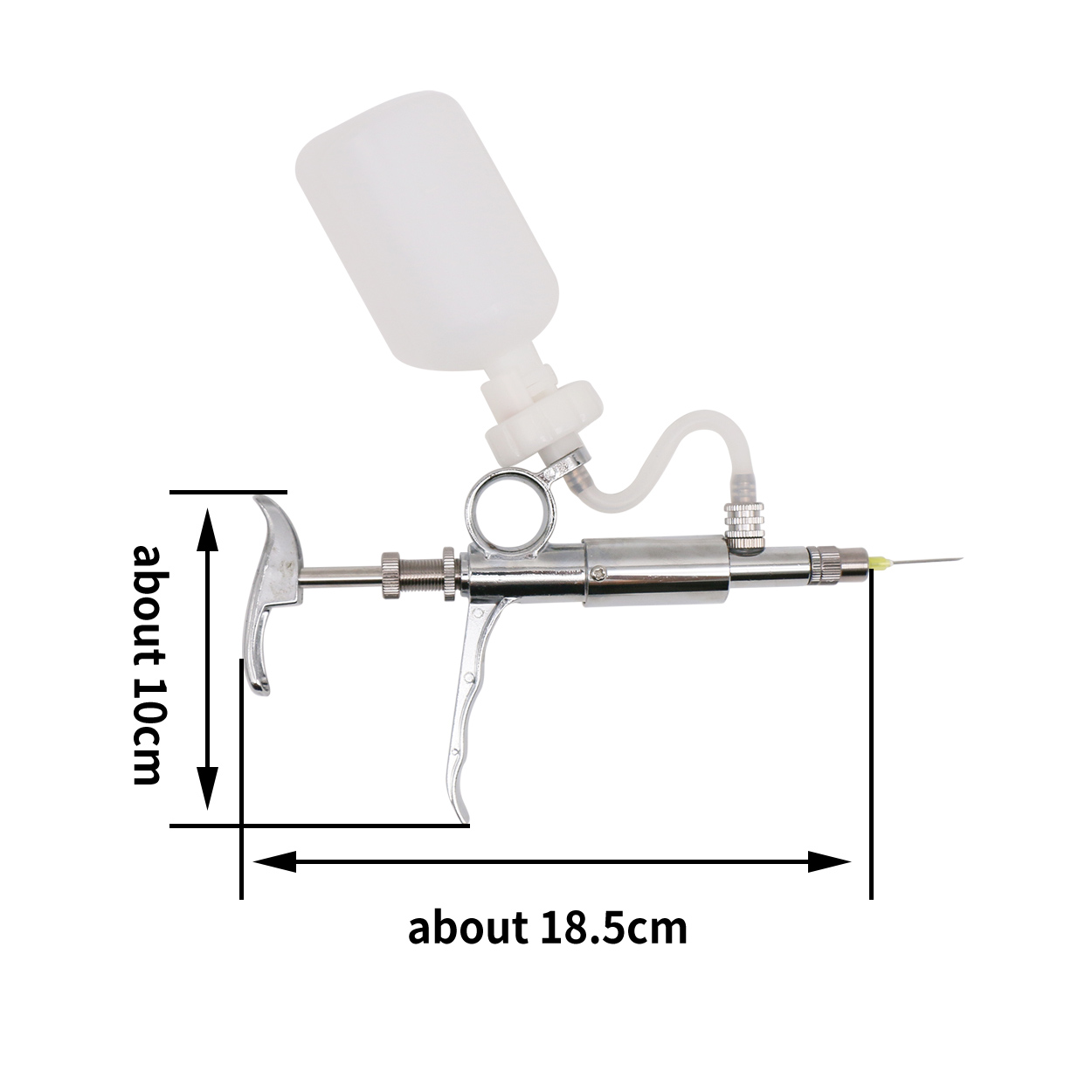 1 Pcs 5ml Livestock Automatic  - Veterinary Syringe Gun avaliação e preço