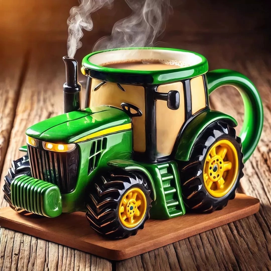 Vintage Green Tractor Farm Equ - Agriculture.Farming Design avaliação e preço