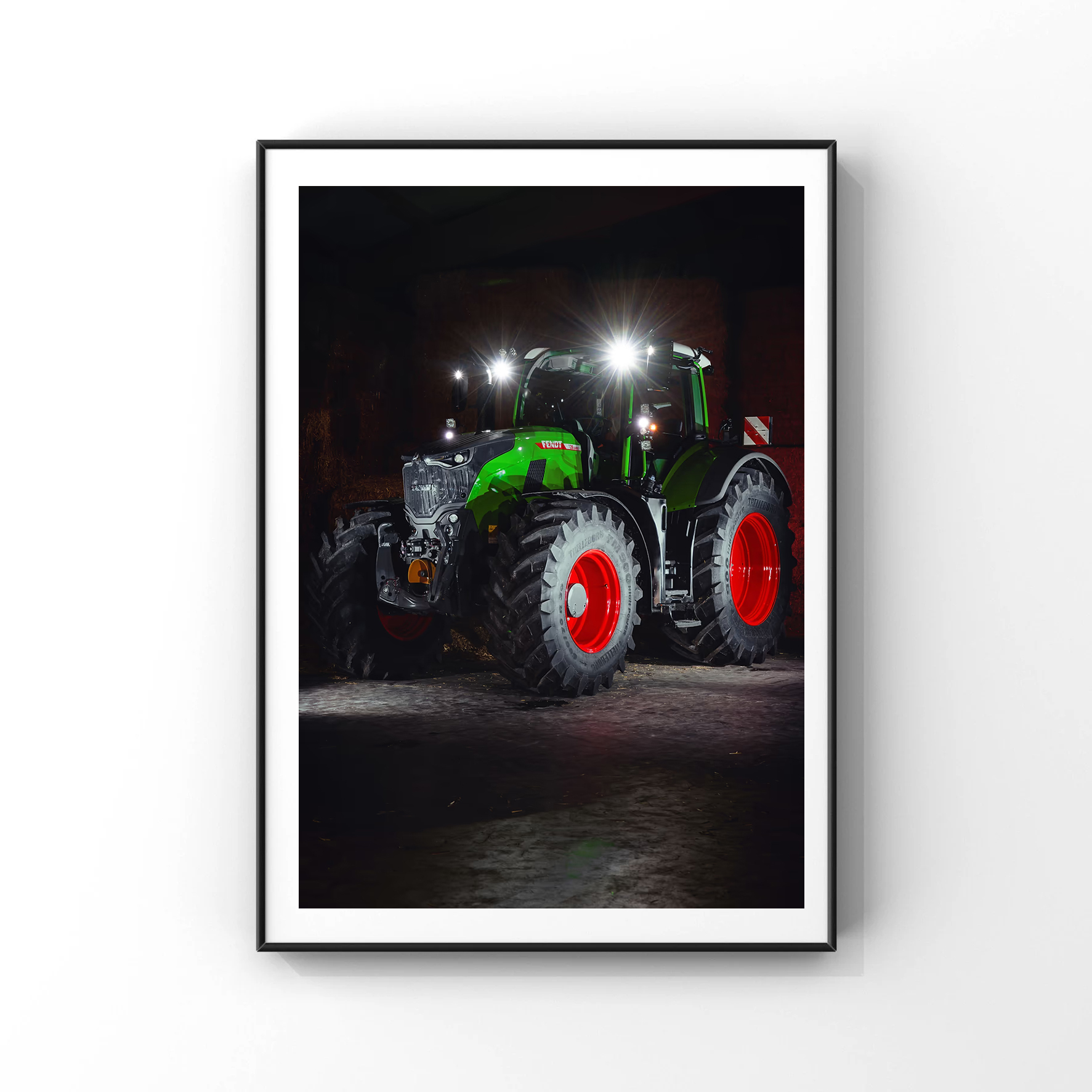 Abstract Art Tractor Working i - Agriculture Farming Poster avaliação e preço