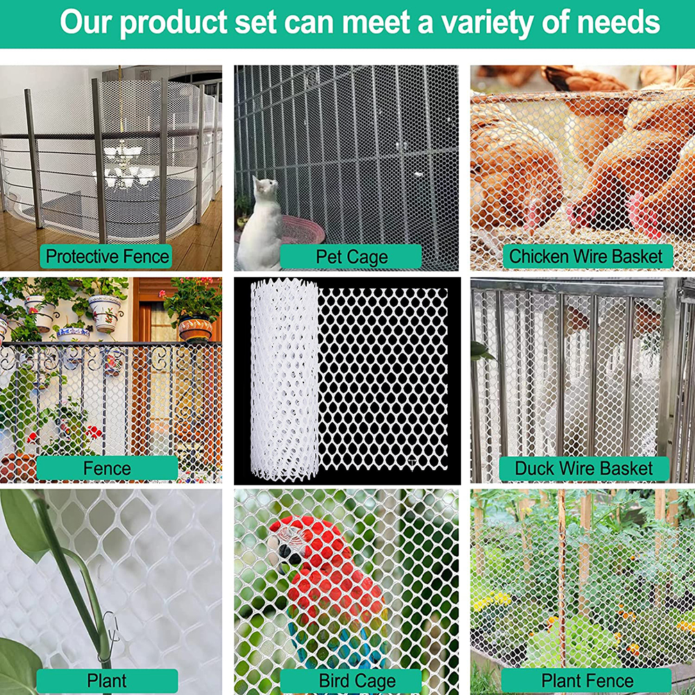 Plastic Wire Mesh Fence Floral - Rabbit Cage Wire avaliação e preço