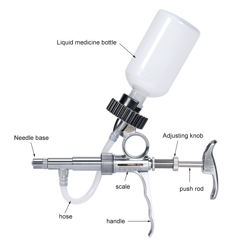 2ml/5ml Automatic Poultry Inje - Veterinary Syringe Gun avaliação e preço
